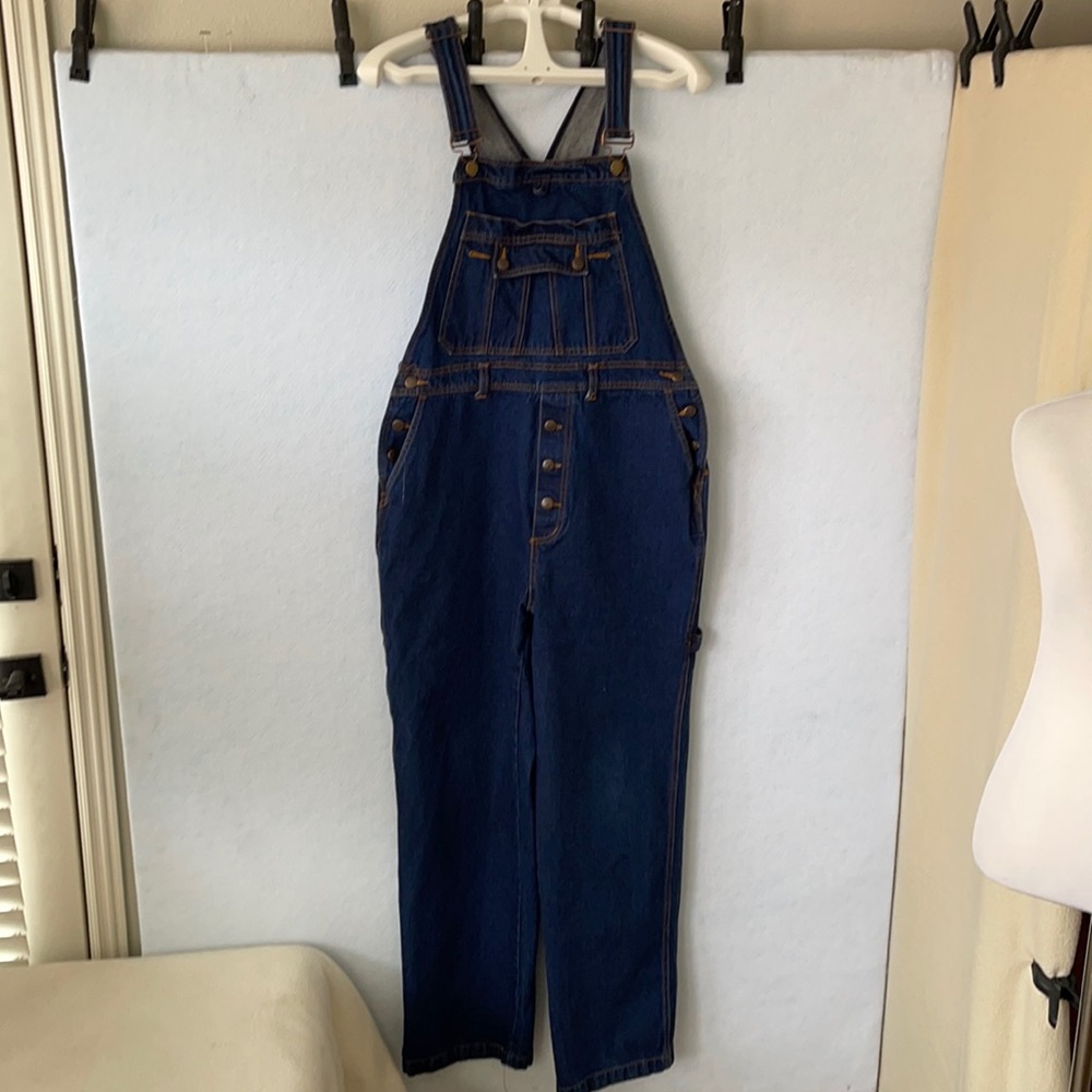 Roundy Ridge Dark Wash Carpenter Overall/Bibs